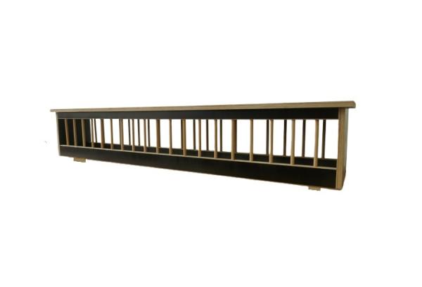 FumyFutter Futtertrog Holz m. Flachdeckel 100cm