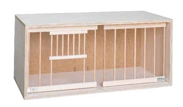 FumyFutter Nistzelle Spanholz mit Klappgitter